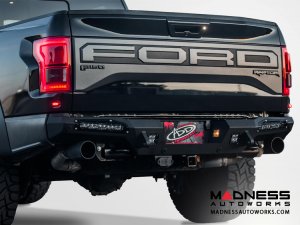 Ford Raptor Rear Bumper Honey Badger by Addictive Desert Designs - 2017 - With Side Light Mounts 10" 